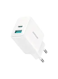 Мережевий зарядний пристрій Joyroom TCF21 20W Dual-Port (A+C) Charger EU