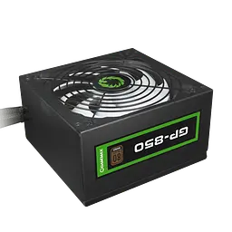 Блок живлення 850 Вт, GameMax GP-850, Black, 80+ Bronze, Active PFC, 14 см, 3xMolex/7xSATA/4x6+2-pin/1x4+4-pin/1x20+4-pin, захист OVP/UVP/SIP/OCP/OLP/OPP/SCP