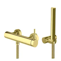 Змішувач для душу Kohlman Axel gold настінний KPL-QW120AGD, Золотий