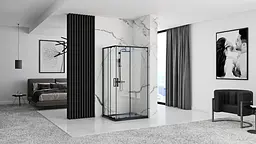 Душова кабіна Rea Punto 80x100 black REA-K4806, Чорний, Універсальна, прозорий - мініатюра 5