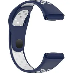 Ремінець DK для Xiaomi Redmi Watch 3 Active / 3 Lite Silicone Sport Band Nike (blue / white) - мініатюра 2