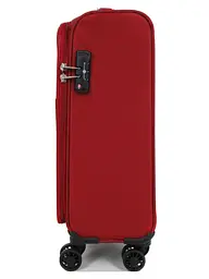 Валіза маленька S тканинна Snowball 22204 58×36×22см 35+9см Червона - мініатюра 5