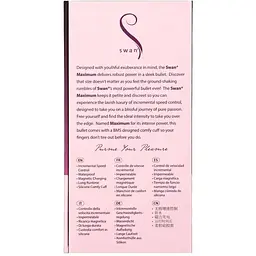 Віброкулька Swan Maximum + Comfy Cuff Pink - мініатюра 10