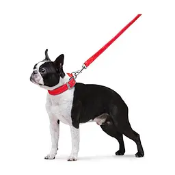 Повідець для собак Dog Extreme з нейлону подвійний Ш 20 мм Д 122 см червоний (42983) - мініатюра 6