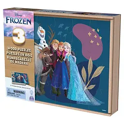 Пазл Disney Frozen дерев'яний 3 в 1 (SM98297/6066795) - мініатюра 2