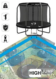 Батут із внутрішньою сіткою THUNDER Inside Elite 14FT 427 см Black - мініатюра 2