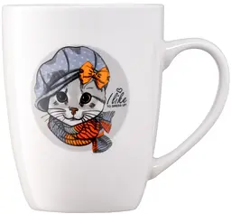 Чашка Ardesto Lovely cat, 320 мл, білий (AR3464) - мініатюра 4