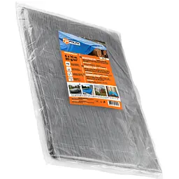 Тент тарпауліновий Polax 6 x 10 м, 80 гр/м2, з вушками, двостороння ламінація (70-114) - мініатюра 5