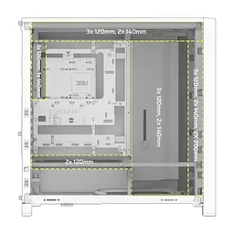 Корпус для ПК Corsair FRAME 4000D RS ARGB White (CC-9011297-WW) - мініатюра 6