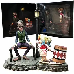 Статуетка композиція DC Joker amp Harley Quinn Джокер та Харлі Квін Загін Самогубців 19 см SS10.056 - мініатюра 2