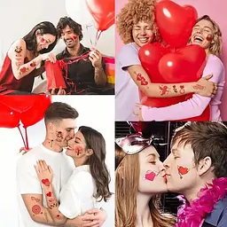 Набір тимчасових тату Любов № 1 Love-tattoo-mini-set-1-10, 12 х 7 см 10 шт - мініатюра 7