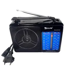 Радіоприймач GOLON RX-A07AC, портативний, з акумулятором, FM/AM/SW діапазони, телескопічна антена