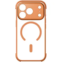Чохол iPhone 17 Pro Momax CaseForm Air Magnetic Case with MagSafe - Прозорий, Solar Orange (MAAP25MM)