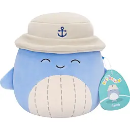 М'яка іграшка Squishmallows Синій кит Самір у панамі 19 см (SQCR06593) - мініатюра 6