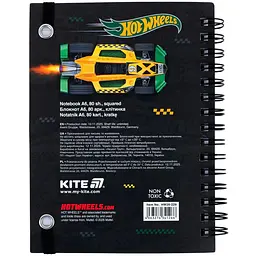 Блокнот Kite Hot Wheels 80 аркушів А6 HW (HW26-229) - мініатюра 3