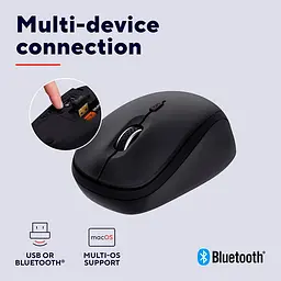 Комп'ютерна миша Trust Yvi+ Compact Multi-Device WL/BT/USB-A чорний teh0014033 - мініатюра 3