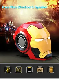 Портативна бездротова Bluetooth колонка OPT-TOP Iron Man micro-USB SD/microSD/TF Card - мініатюра 9