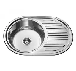 Мийка кухонна Kraft 7750 E Satin із сушаркою 770х500х180x0,8 мм Нержавіюча сталь 30412