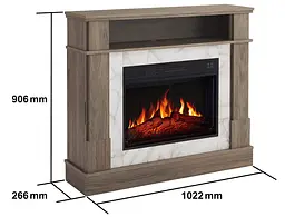 Електрокамін ArtiFlame For Living AF23 ВS дуб сірий - мініатюра 2