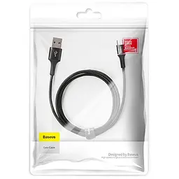 Кабель Baseus Halo Cable USB to Micr USB 3A 1m CAMGH-B01 Black - мініатюра 3