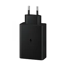Зарядний пристрій Samsung 65w pd power adapter trio сам блок - адаптер чорний - мініатюра 3