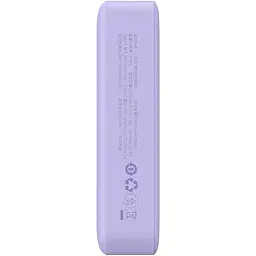 Зовнішній акумулятор Baseus Magnetic Mini 20W 20000 mAh Purple [PPCX150005] [117951] - мініатюра 5