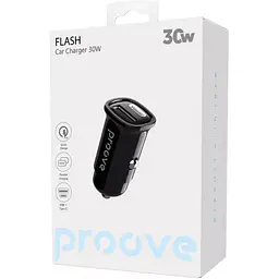 Автомобільний зарядний пристрій Proove Flash USB-C to USB-А 30W Black (CCFL30111201) [131660] - мініатюра 4