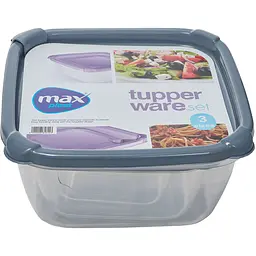 Набір контейнерів для їжі Max Plast 3 шт. (1615) - мініатюра 2