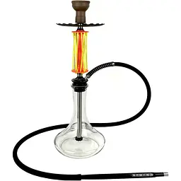 Кальян Trumpet Hookah Rider W-40 Yellow-Orange (колба Craft Clear) - мініатюра 2