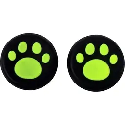Накладки на стіки Thumb Grips 2-pack для PS4-PS5-Xbox FootPrint Green [47554] - мініатюра 1