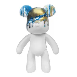 Pour Palz Набір для творчості Флюїд Арт - Ведмедик "Металевий синій" S3 Metallic ToyMonster Art.GS-G25022 - мініатюра 4