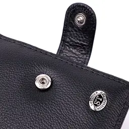 Чоловічий горизонтальний гаманець із натуральної шкіри ST Leather 22466 чорний - мініатюра 5