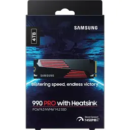 Накопичувач SSD M.2 2280 4TB 990 PRO with Heatsink Samsung (MZ-V9P4T0CW) - мініатюра 6