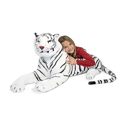 М'яка іграшка Melissa&Doug Гігантський плюшевий білий тигр 1,8 м (MD13979) - мініатюра 2