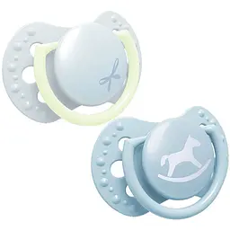 Пустушка силіконова динамічна LOVI Baby Shower Boy 0-2 місяців 2 шт. (22/900boy)