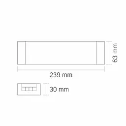 Блок живлення для світлодіодної стрічки Videx DC12V 33.3A 400W IP20 (VL-LST-P400-12V)  - мініатюра 7