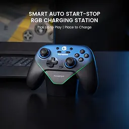 Бездротовий геймпад GameSir Super Nova (Hall Effect, BT, 2.4G, 1000 мАг) Док станція - мініатюра 6