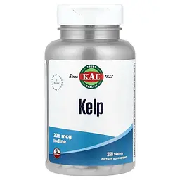 Амінокислота Kelp Iodine 225 mcg, 250 таблеток KAL vit0004007 - мініатюра 1