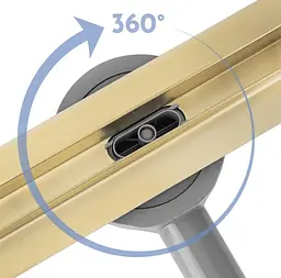 Трап для душу Rea Neox 100 Slim Pro gold REA-G5804 - мініатюра 3