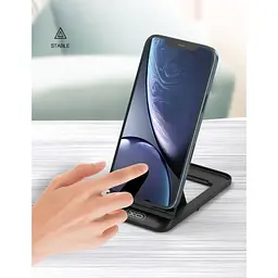 Настільний тримач XO C73 Folding desktop phone stand Чорний - мініатюра 2