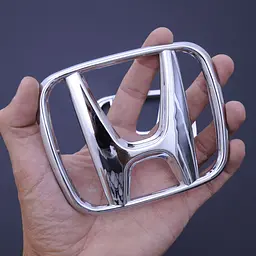 Емблема для Honda 123 x 103 мм Accord / CRV пластикова / 3M скотч (OEM75700-S9A) - мініатюра 2