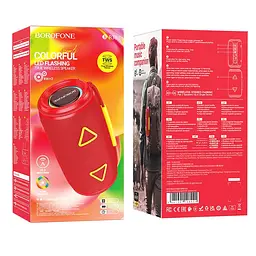Bluetooth Колонка Borofone BR38 Free-flowing sports Red - мініатюра 3