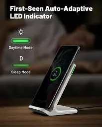 Швидка бездротова зарядка INIU 15W Qi для смартфонів iPhone та Samsung - мініатюра 2