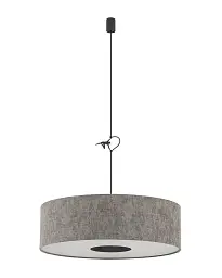 Підвісний світильник, люстра Nowodvorski 11675 Lago L E27 1x25W IP20 сірий - мініатюра 3