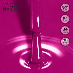 Гель-лак для нігтів 22 Berry Peony Shelly 12 мл - мініатюра 2