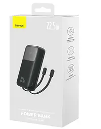 Зовнішній акумулятор Baseus Comet Series 20000mAh 22.5W PD with Display USB-A/USB-C cable PPMD020101 - мініатюра 4