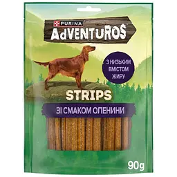 Ласощі для собак Purina AdVENTuROS Смужки зі смаком оленини 90 г (7613035516472)