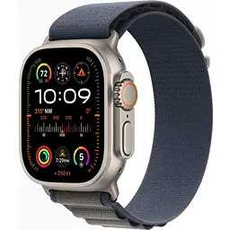 Смарт-годинник Apple Watch Ultra 2 GPS + Cellular 49 mm Titanium Case with Blue Alpine Loop - Small (MREK3/MRFA3)