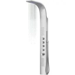 Душова панель Corsan Samsara inox LED S003MSLLED, Нержавіюча сталь