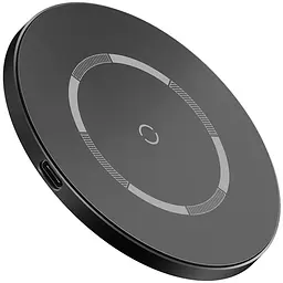 Бездротовий зарядний пристрій Baseus Simple Magnetic 15W WXJK-E01 Black - мініатюра 3